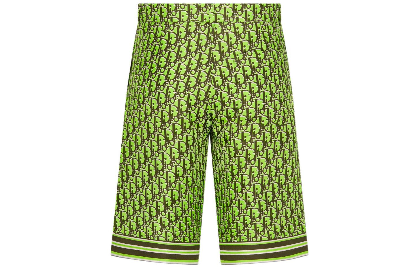 Ежеквартальные новинки Повседневные шорты Мужские Зеленые Dior, зеленый 
Ежеквартальные новинки Повседневные шорты Мужские Зеленые Dior, зеленый