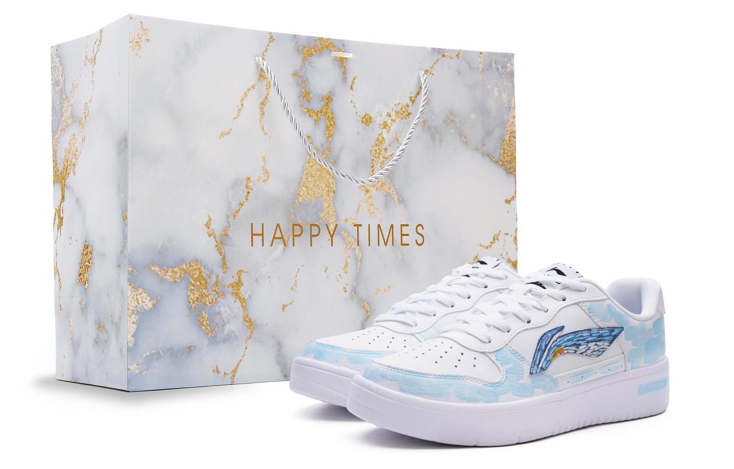 Лининг Понтун Боутс противоскользящие износостойкие низкие кеды для скейтбординга мужские бело-синие
Лининг Понтун Боутс противоскользящие износостойкие низкие кеды для скейтбординга мужские бело-синие