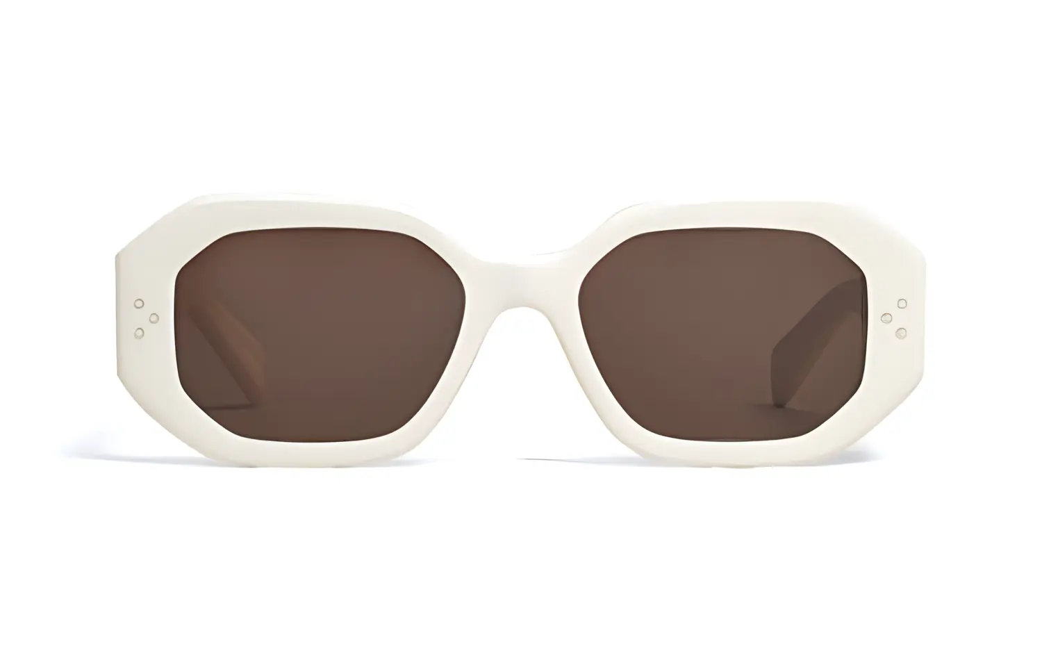 CELINE Ацетатные солнцезащитные очки неправильной формы женские белые, White 
CELINE Ацетатные солнцезащитные очки неправильной формы женские белые, White