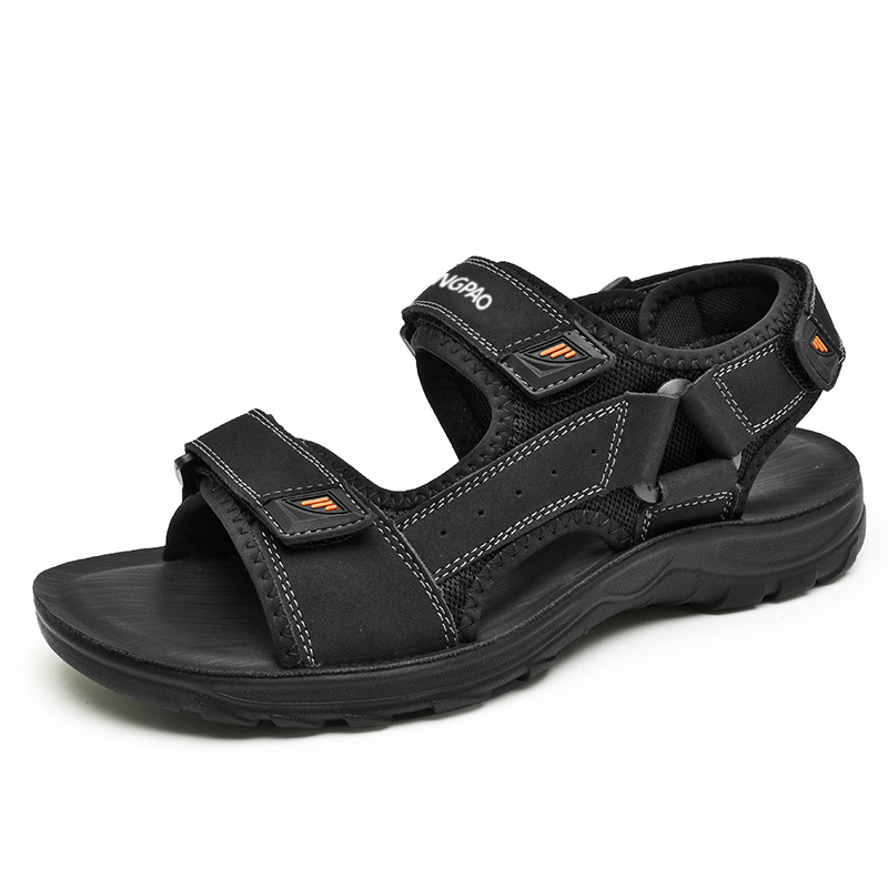 Пляжные сандалии мужские, черные/серые/янтарно-желтые LINGPAO, Black
Пляжные сандалии мужские, черные/серые/янтарно-желтые LINGPAO, Black