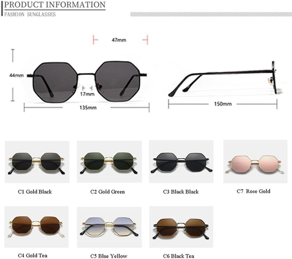 Солнцезащитные очки Polygon для мужчин, винтажные восьмиугольные металлические солнцезащитные очки для женщин и мужчин, солнцезащитные очки UV400 WNCKSQ, C03 Blue Yellow
Солнцезащитные очки Polygon для мужчин, винтажные восьмиугольные металлические солнцезащитные очки для женщин и мужчин, солнцезащитные очки UV400 WNCKSQ, C03 Blue Yellow