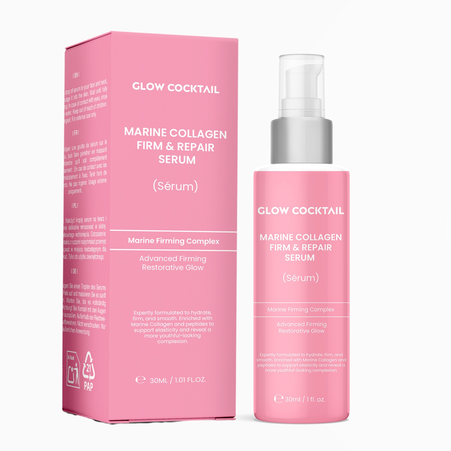 Сыворотка для лица firm repair serum Glow Cocktail, количество 1 шт.
Сыворотка для лица firm repair serum Glow Cocktail, количество 1 шт.