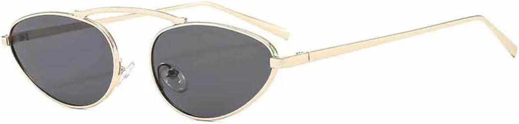 Панк-роскошные металлические солнцезащитные очки в маленькой оправе «кошачий глаз» для женщин и мужчин, для активного отдыха на природе и вождения, трендовые, с защитой от УФ-излучения UV400 TVTBBVV, Gold Gray
Панк-роскошные металлические солнцезащитные очки в маленькой оправе «кошачий глаз» для женщин и мужчин, для активного отдыха на природе и вождения, трендовые, с защитой от УФ-излучения UV400 TVTBBVV, Gold Gray