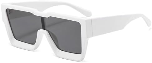 Крупные цельные квадратные солнцезащитные очки для женщин, модные солнцезащитные очки в больших оправах для мужчин, женские очки с защитой от УФ-излучения UV400 MTZJH, C3white-black
Крупные цельные квадратные солнцезащитные очки для женщин, модные солнцезащитные очки в больших оправах для мужчин, женские очки с защитой от УФ-излучения UV400 MTZJH, C3white-black