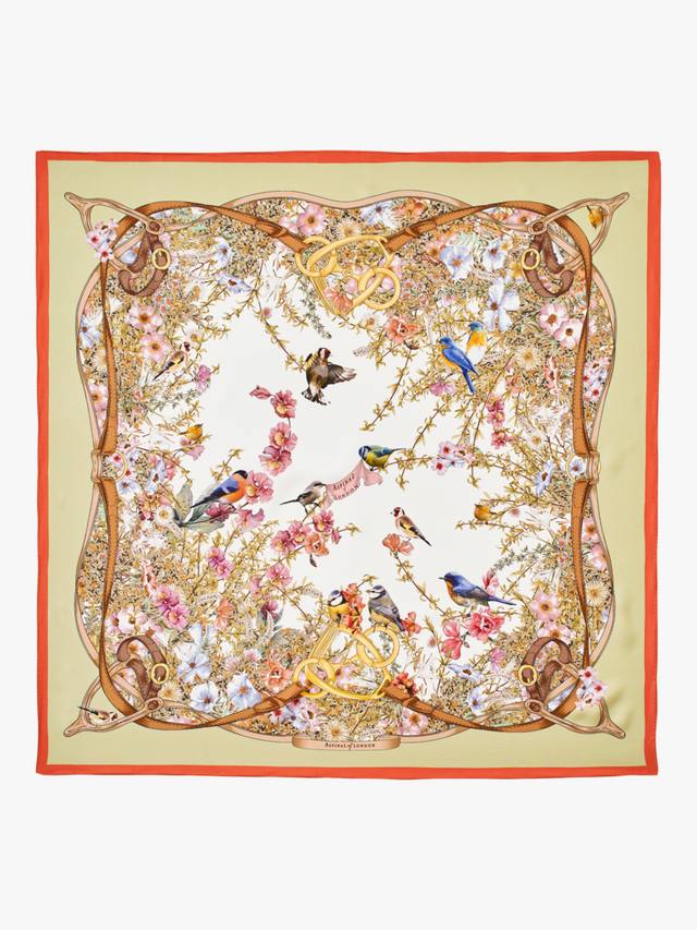 Шёлковый шарф в викторианском стиле с садовым принтом Aspinal of London, Coral
Шёлковый шарф в викторианском стиле с садовым принтом Aspinal of London, Coral