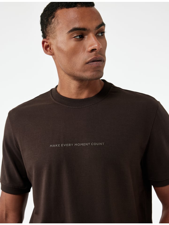 KOTON Футболка SS коричневого цвета
KOTON Футболка SS коричневого цвета