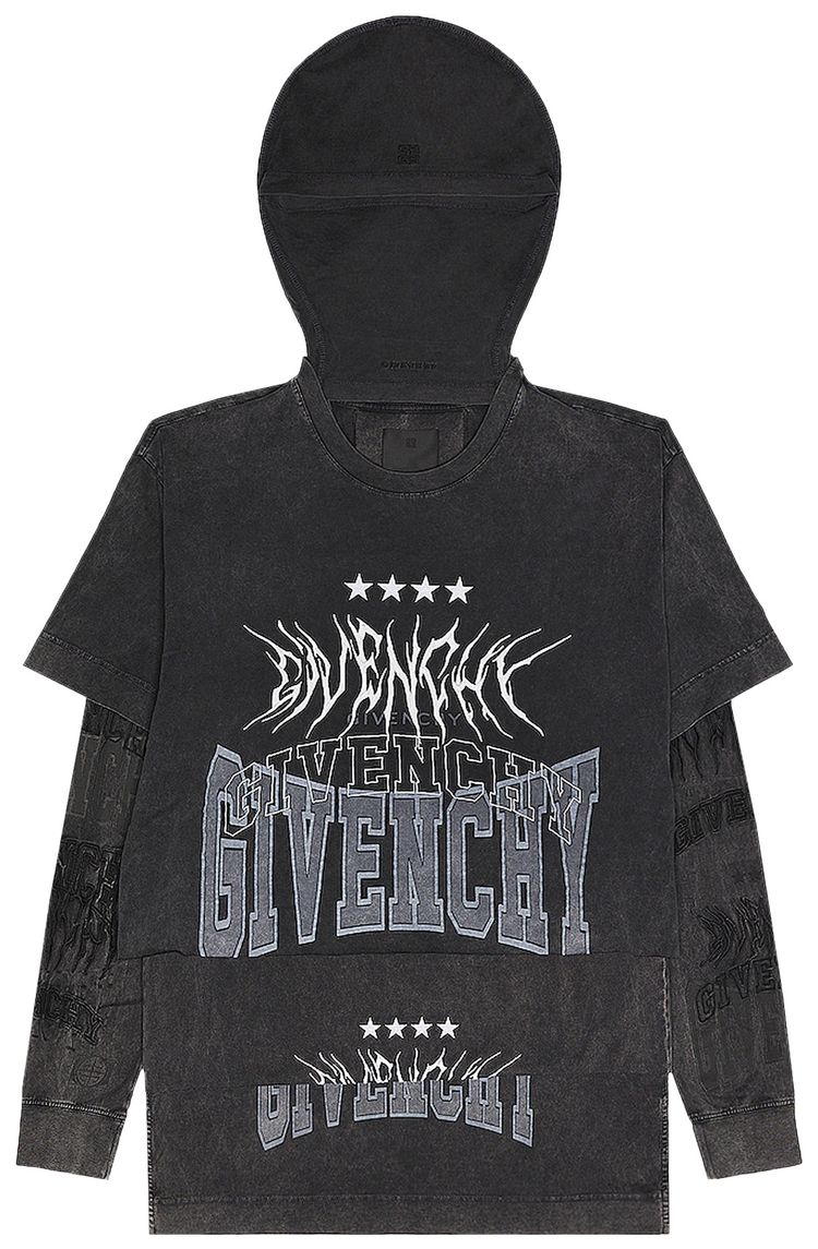 Футболка Givenchy Layered Long-Sleeve Graphic T-Shirt With Balaclava 'Grey', серый
Футболка Givenchy Layered Long-Sleeve Graphic T-Shirt With Balaclava 'Grey', серый