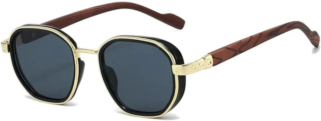 Модные квадратные солнцезащитные очки для женщин, защита от УФ-излучения UV400, ретро-металлические, трендовые, градиентные, мужские TVTBBVV, Golden Black Gray
Модные квадратные солнцезащитные очки для женщин, защита от УФ-излучения UV400, ретро-металлические, трендовые, градиентные, мужские TVTBBVV, Golden Black Gray