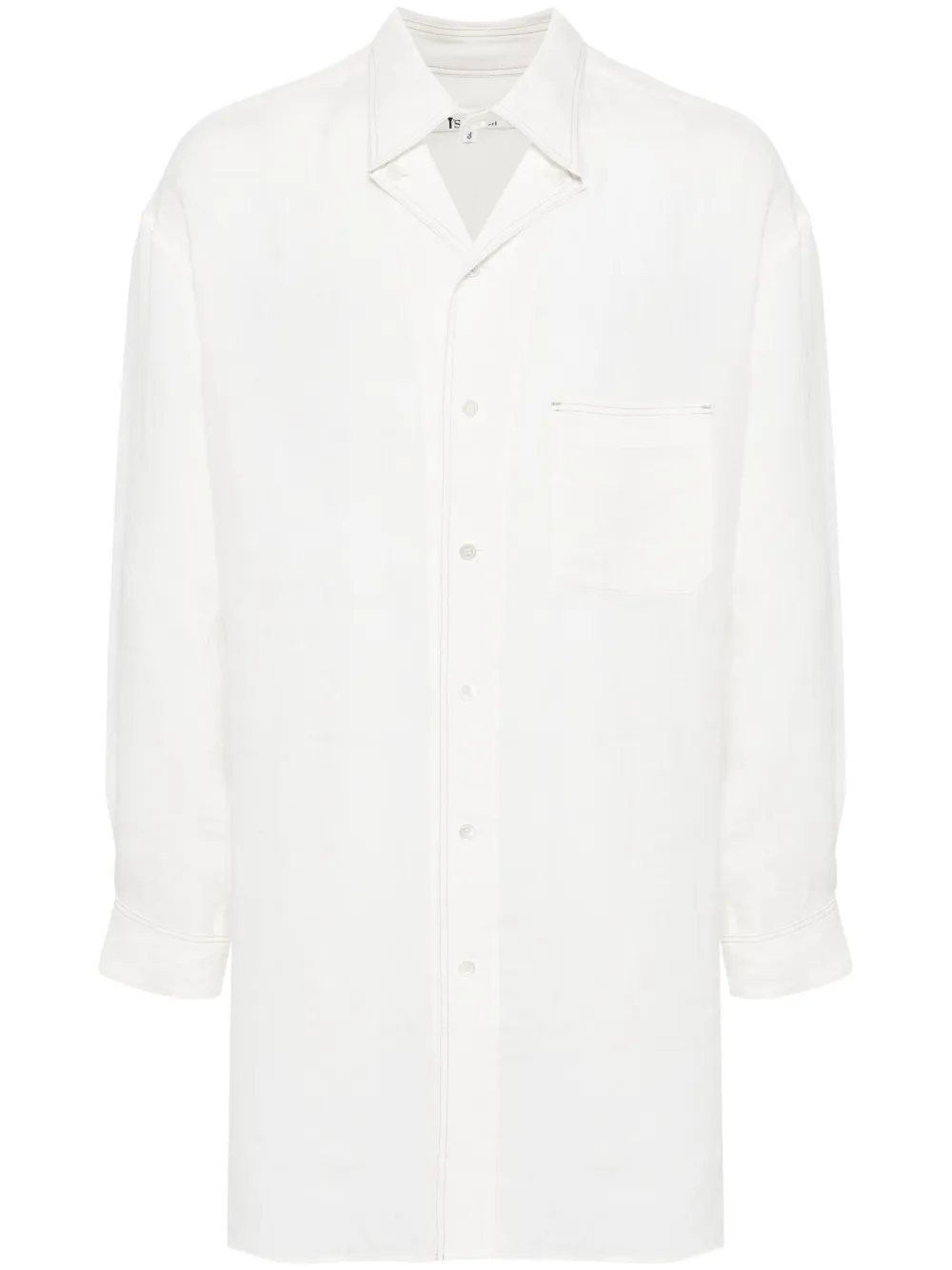 Рубашка с контрастной строчкой Yohji Yamamoto, белый
Рубашка с контрастной строчкой Yohji Yamamoto, белый