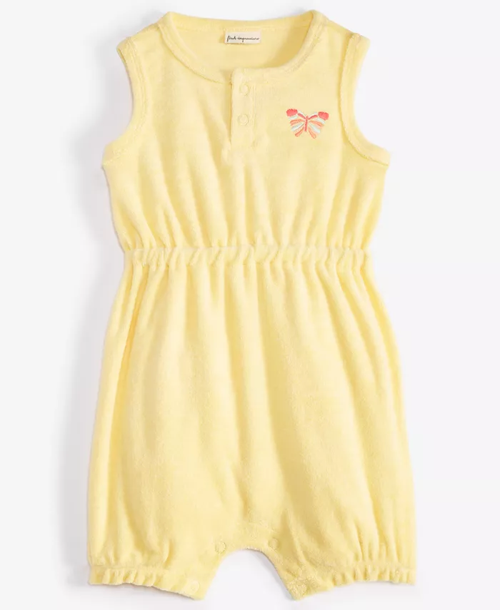 Детский комбинезон из махровой ткани с вышивкой "Бабочка" для девочек First Impressions, желтый
Детский комбинезон из махровой ткани с вышивкой "Бабочка" для девочек First Impressions, желтый