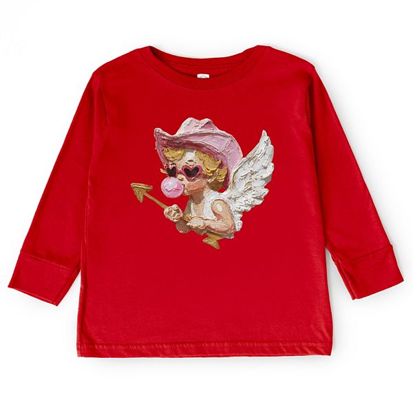 Футболка с длинным рукавом для малышей с принтом Cupid heart eyes paint The Juniper Shop, Red
Футболка с длинным рукавом для малышей с принтом Cupid heart eyes paint The Juniper Shop, Red