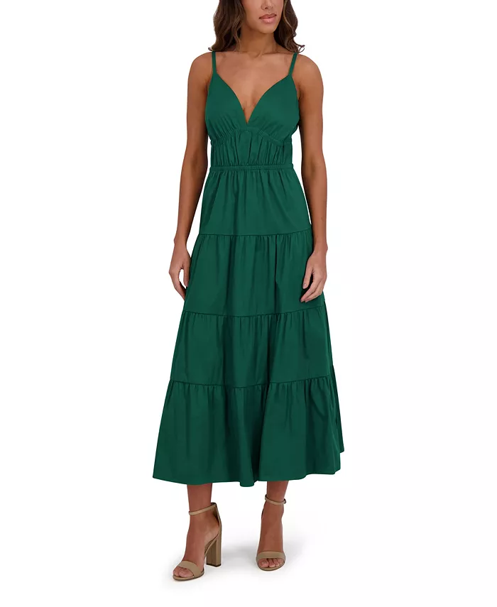 Женское платье без рукавов с V-образным вырезом и силуэтом А-силуэта Siena
Женское платье без рукавов с V-образным вырезом и силуэтом А-силуэта Siena