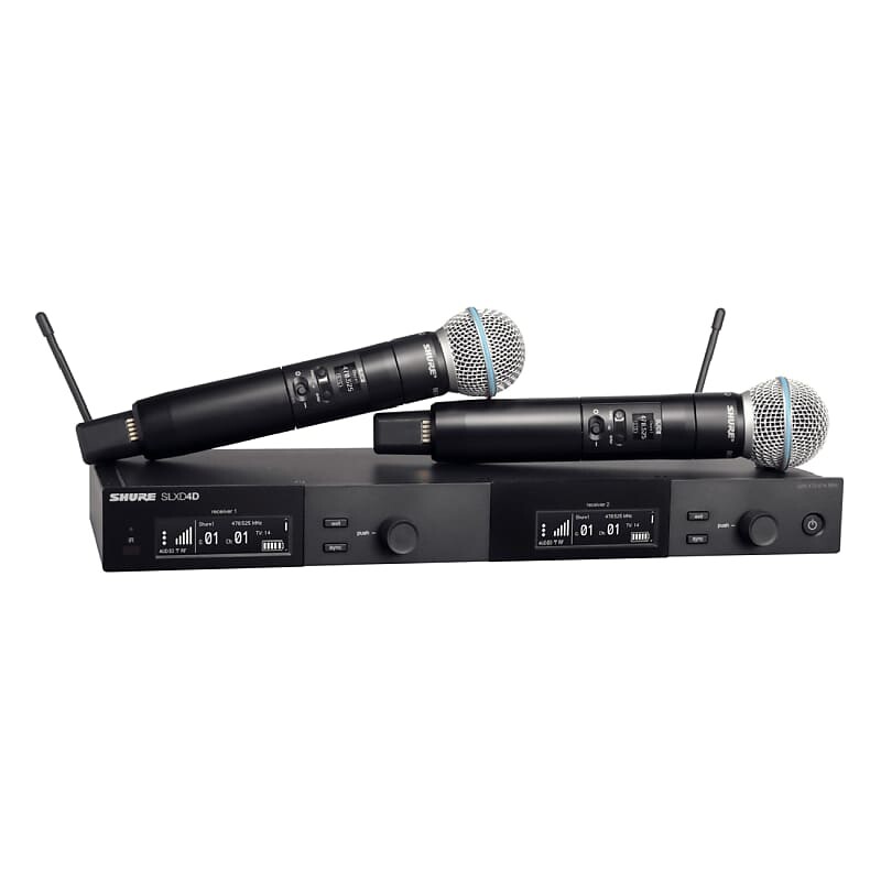 Беспроводная система Shure SLXD24D/Beta58 Handheld Wireless System - G58
Беспроводная система Shure SLXD24D/Beta58 Handheld Wireless System - G58