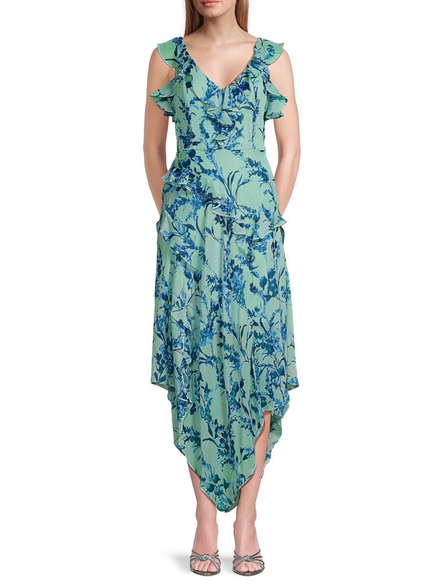 Платье миди с цветочным принтом и оборками Tommy Hilfiger, синий мульти
Платье миди с цветочным принтом и оборками Tommy Hilfiger, синий мульти