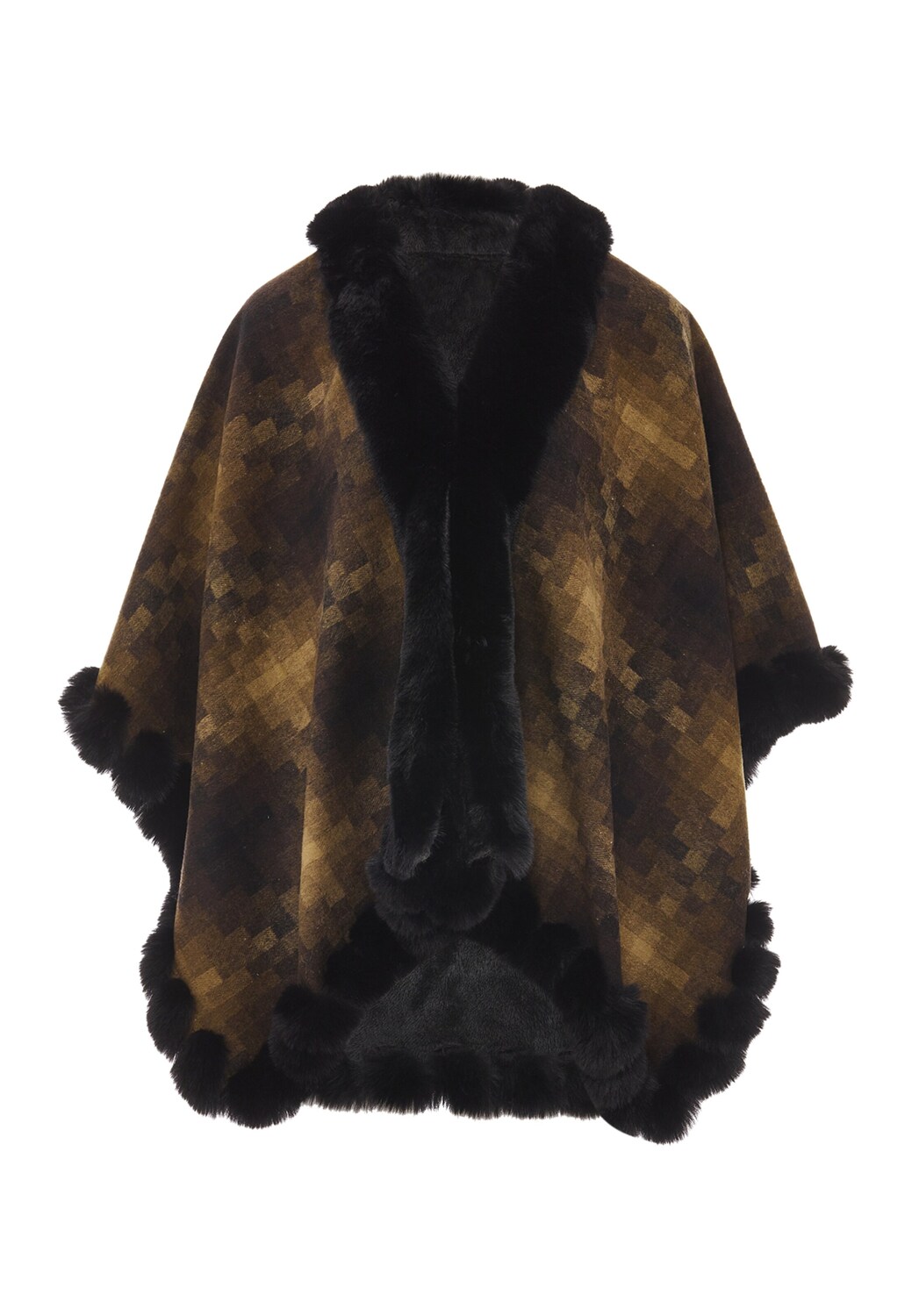 FRAULLY Кейп в цвете Light Brown, Dark Brown
FRAULLY Кейп в цвете Light Brown, Dark Brown