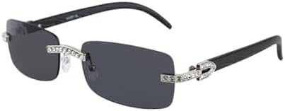 Винтажные модные солнцезащитные очки без оправы со стразами, 2026 год, популярные очки с бриллиантами и металлическим покрытием, для мужчин и женщин, унисекс MTZJH, C1
Винтажные модные солнцезащитные очки без оправы со стразами, 2026 год, популярные очки с бриллиантами и металлическим покрытием, для мужчин и женщин, унисекс MTZJH, C1