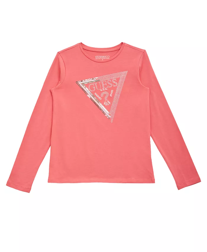 Футболка с длинным рукавом и круглым вырезом для девочек 7-16 лет Guess, розовый
Футболка с длинным рукавом и круглым вырезом для девочек 7-16 лет Guess, розовый