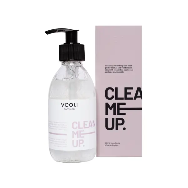 Очищающий и освежающий гель для умывания лица, 150 мл Veoli Botanica Clean me up
Очищающий и освежающий гель для умывания лица, 150 мл Veoli Botanica Clean me up