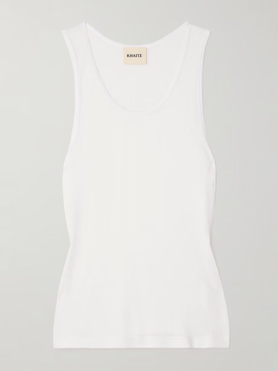 Майка Johnnie в рубчик Khaite, белый
Майка Johnnie в рубчик Khaite, белый