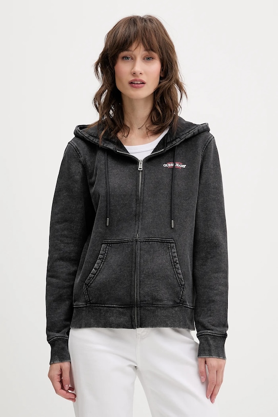 Хлопковая толстовка Guess Jeans, серый
Хлопковая толстовка Guess Jeans, серый