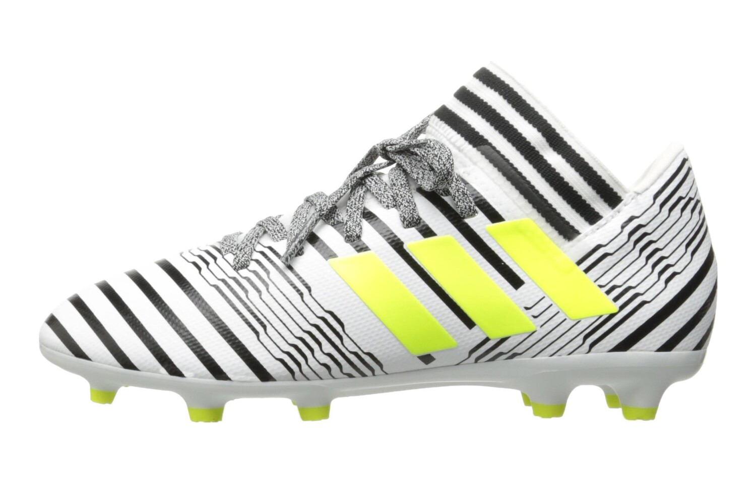 Футбольные бутсы Nemeziz унисекс с низким верхом, белые/черные/чистая платина/университетское золото Adidas
Футбольные бутсы Nemeziz унисекс с низким верхом, белые/черные/чистая платина/университетское золото Adidas