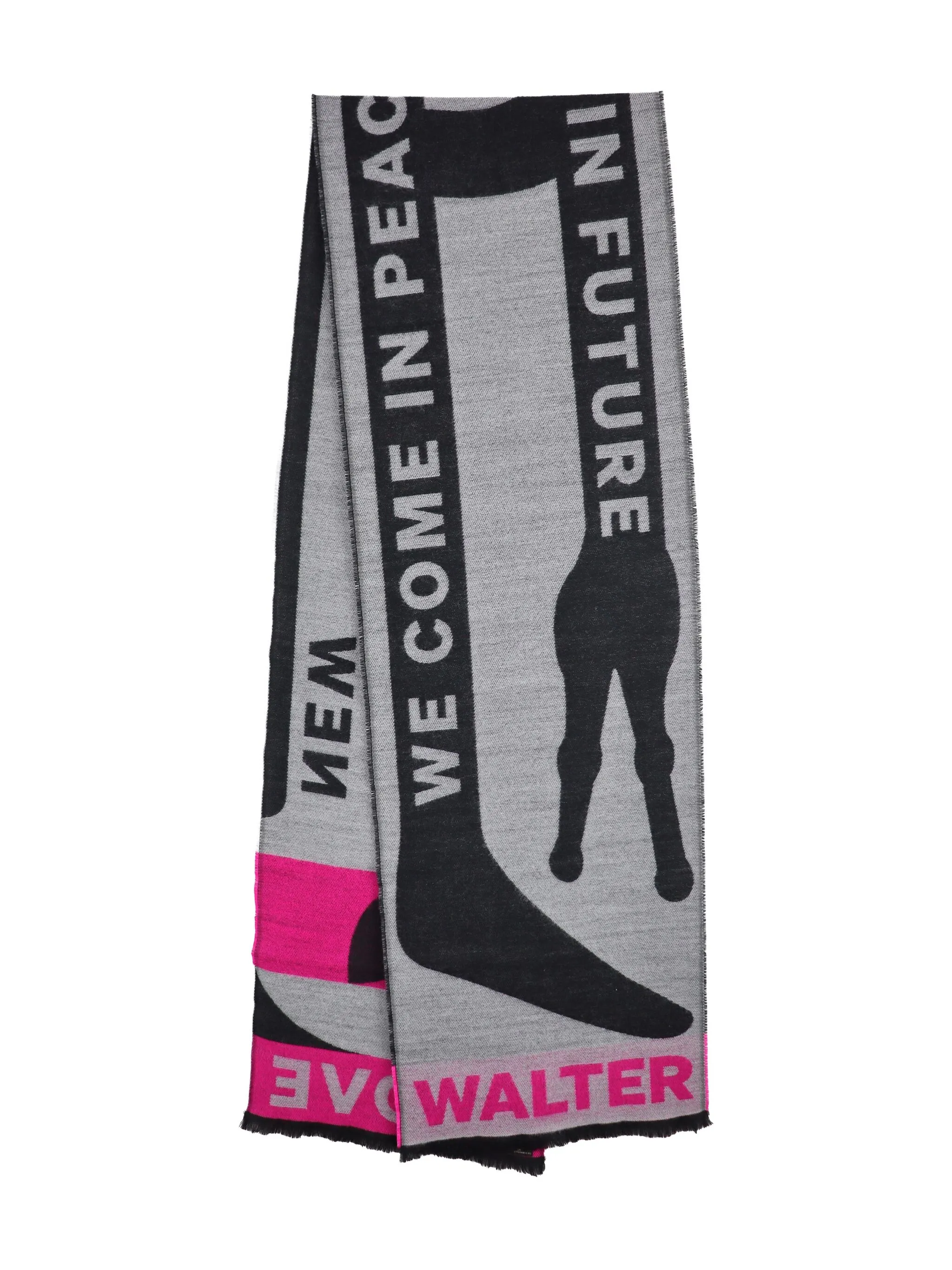 Жаккардовый шарф New с графичным узором Walter Van Beirendonck, серый
Жаккардовый шарф New с графичным узором Walter Van Beirendonck, серый