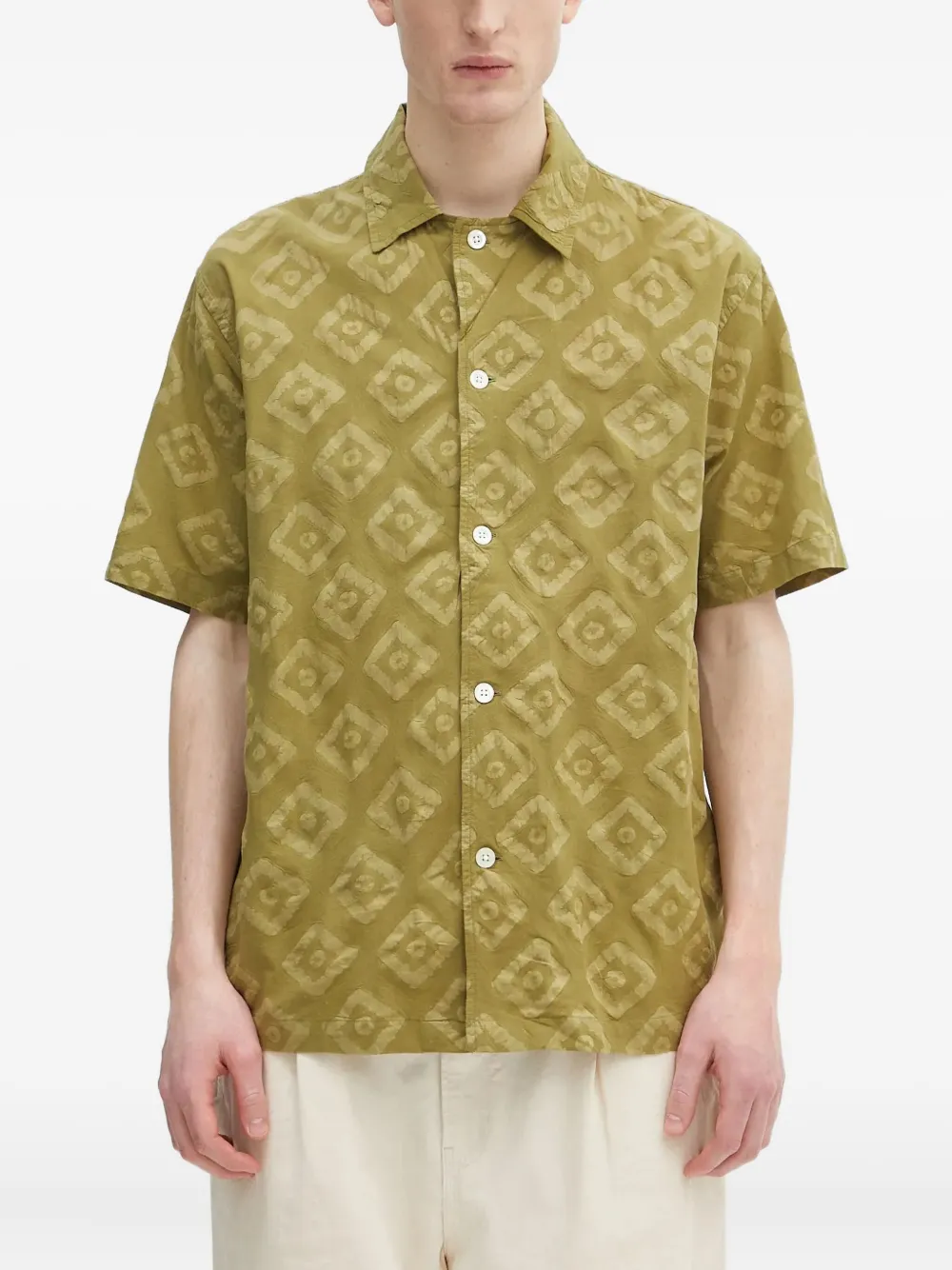 Рубашка поло с узором в ромб Norse Projects, зеленый
Рубашка поло с узором в ромб Norse Projects, зеленый