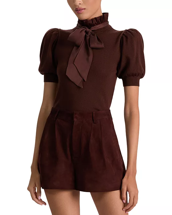 Свитер Chase с пышными рукавами и оборками на воротнике Alice And Olivia, коричневый
Свитер Chase с пышными рукавами и оборками на воротнике Alice And Olivia, коричневый