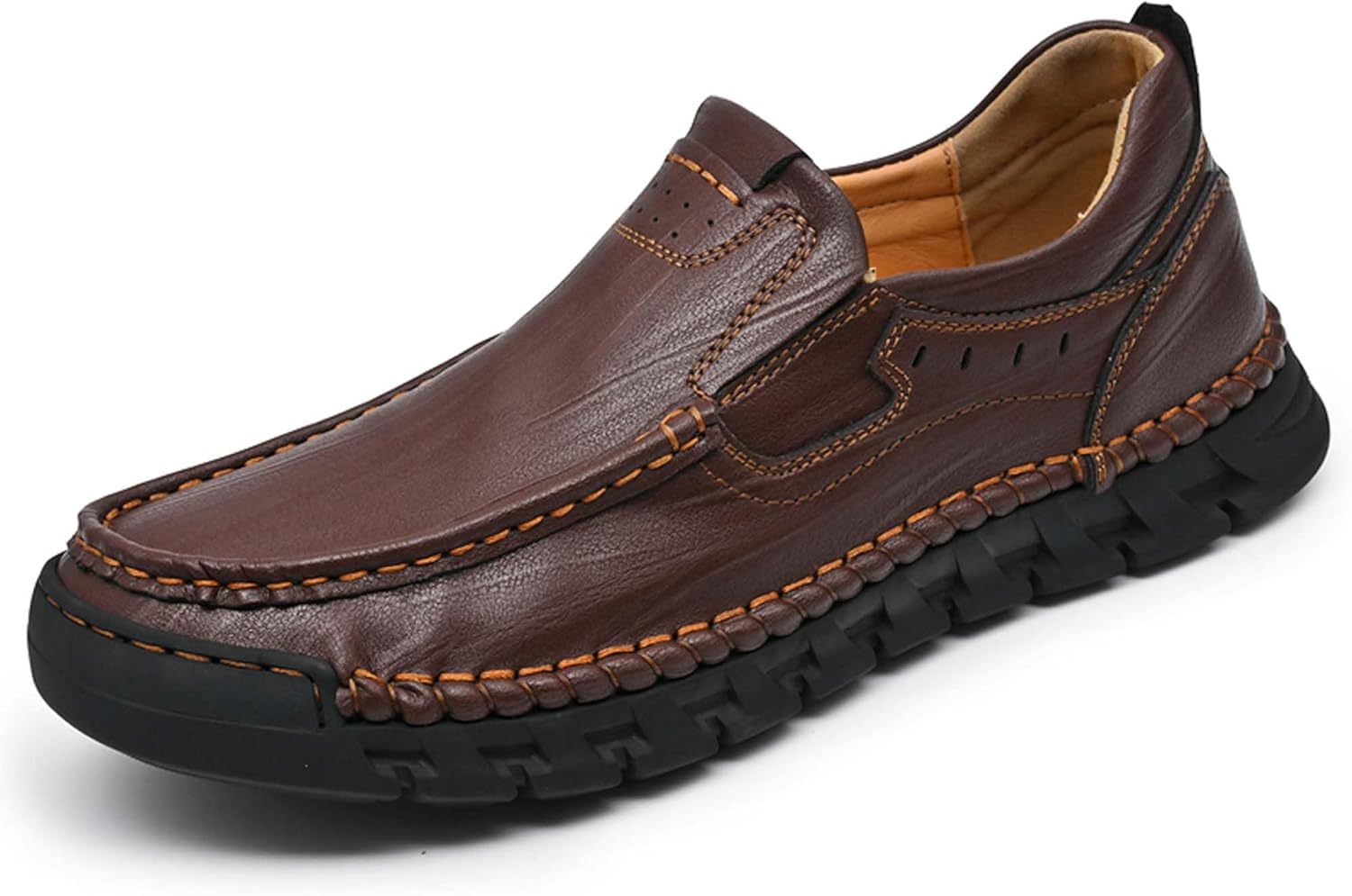 Мужские слипоны-лоферы из винтажной кожи, деловые формальные туфли, противоскользящие, удобные, для повседневной носки, вождения, прогулок, лодочные туфли, ручная прошивка Generic, коричневый
Мужские слипоны-лоферы из винтажной кожи, деловые формальные туфли, противоскользящие, удобные, для повседневной носки, вождения, прогулок, лодочные туфли, ручная прошивка Generic, коричневый