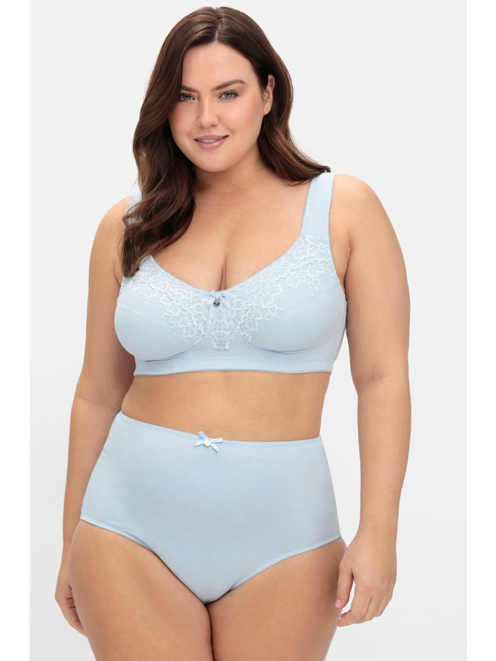 Бюстгальтер без косточек sheego, светло-синий
Бюстгальтер без косточек sheego, светло-синий