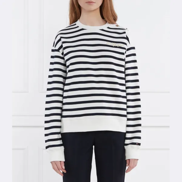 Толстовка обычного кроя с золотыми пуговицами Tommy Hilfiger, белый
Толстовка обычного кроя с золотыми пуговицами Tommy Hilfiger, белый