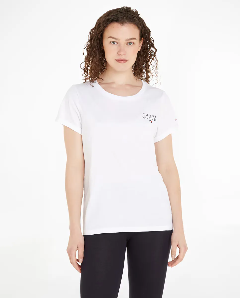 Женская базовая хлопковая футболка с логотипом TH Tommy Hilfiger, белый
Женская базовая хлопковая футболка с логотипом TH Tommy Hilfiger, белый