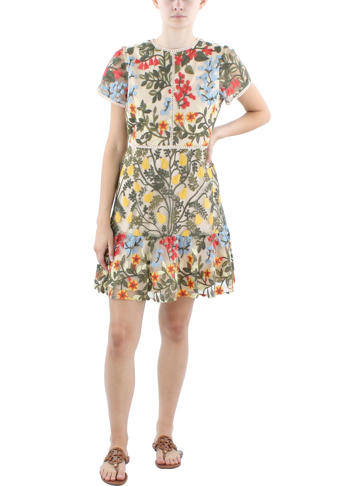Мини-платье Petites Womens из полиэстера с вышивкой Tahari ASL, цвет iky nude caper red
Мини-платье Petites Womens из полиэстера с вышивкой Tahari ASL, цвет iky nude caper red