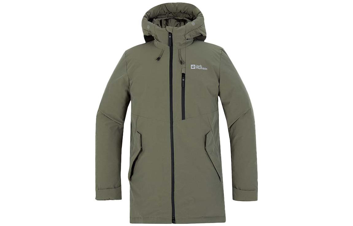 JACK WOLFSKIN Мужская пуховая куртка, Gray Olive/4550 
JACK WOLFSKIN Мужская пуховая куртка, Gray Olive/4550