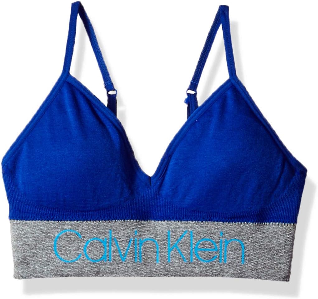 Бесшовный бюстгальтер-бралетт без косточек Calvin Klein для девочек, Long Line - Ck Stripe Logo Bora Blue
Бесшовный бюстгальтер-бралетт без косточек Calvin Klein для девочек, Long Line - Ck Stripe Logo Bora Blue