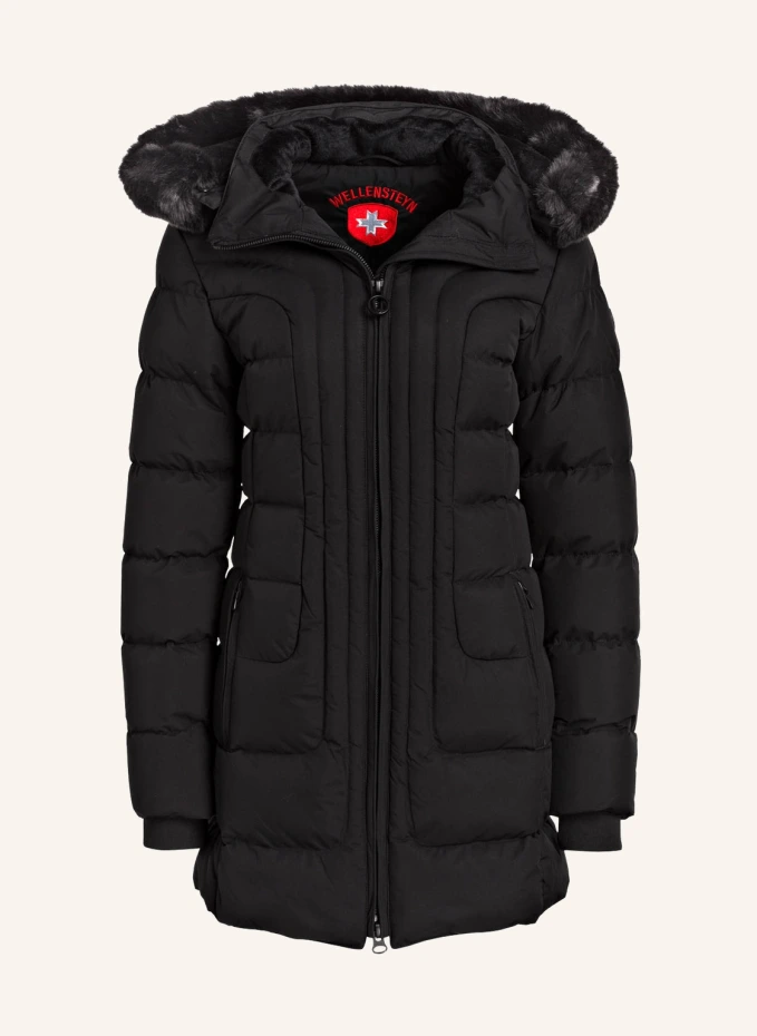 Стеганое пальто belvitesse с отделкой из искусственного меха Wellensteyn, черный
Стеганое пальто belvitesse с отделкой из искусственного меха Wellensteyn, черный