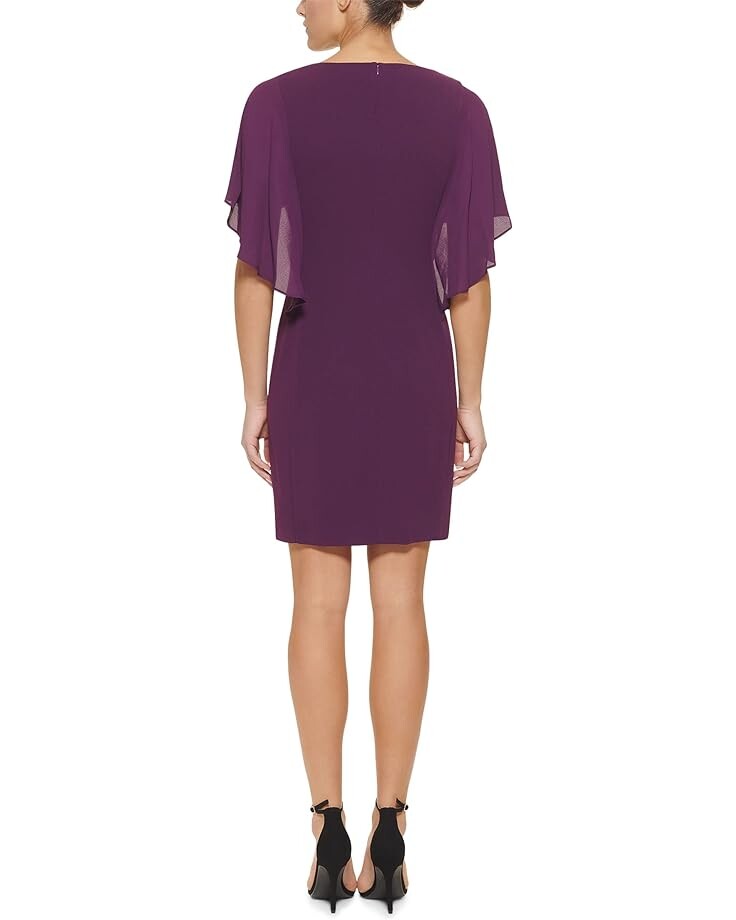 Платье DKNY Chiffon Cape Overlay Dress, цвет Wine
Платье DKNY Chiffon Cape Overlay Dress, цвет Wine