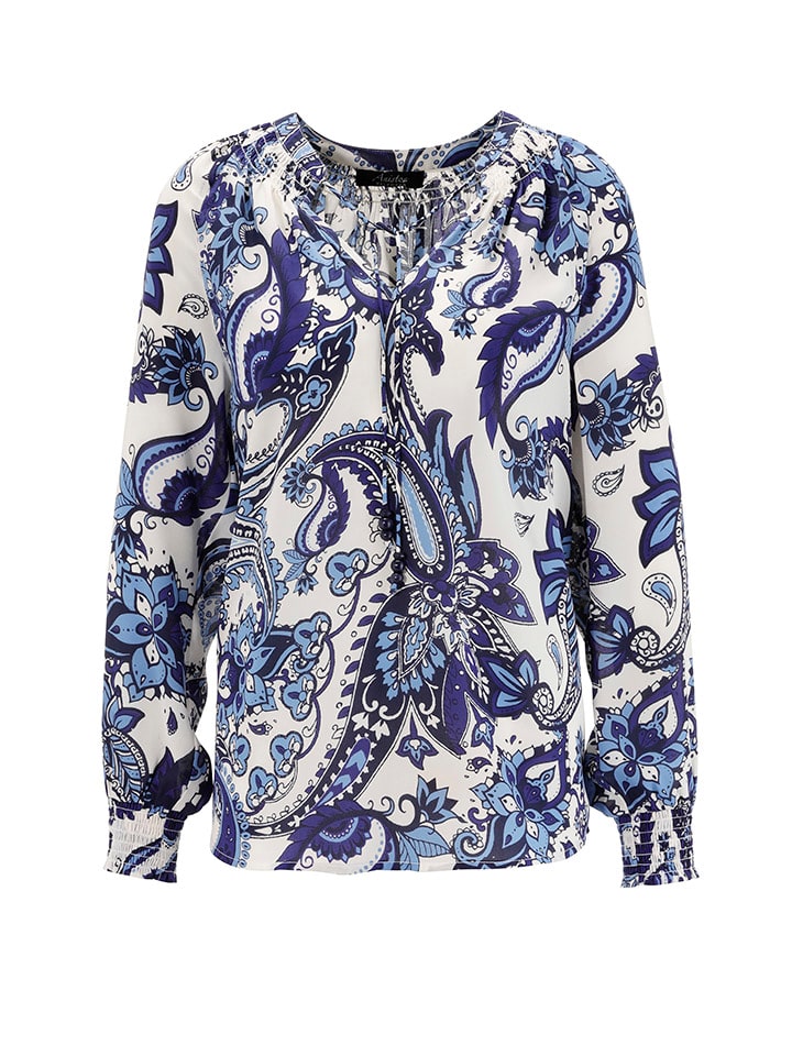 Блузка Aniston, цвет weiß/dunkelblau
Блузка Aniston, цвет weiß/dunkelblau