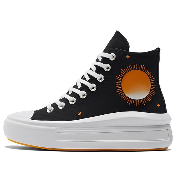 Кроссовки chuck taylor all star move high 'black white orange' Converse, черный
Кроссовки chuck taylor all star move high 'black white orange' Converse, черный