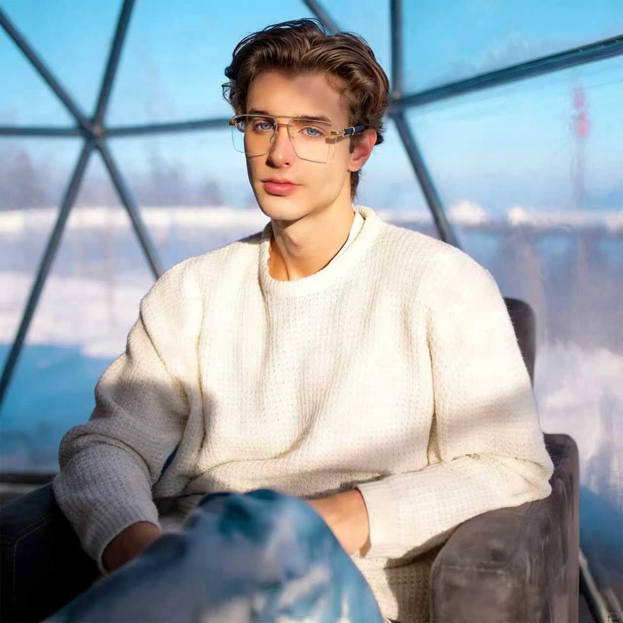 Солнцезащитные очки Siming без оправы квадратной формы — дизайнерские очки в черно-золотой раме, защита от УФ-излучения UV400, прочная металлическая оправа Generic, Black-transparency
Солнцезащитные очки Siming без оправы квадратной формы — дизайнерские очки в черно-золотой раме, защита от УФ-излучения UV400, прочная металлическая оправа Generic, Black-transparency