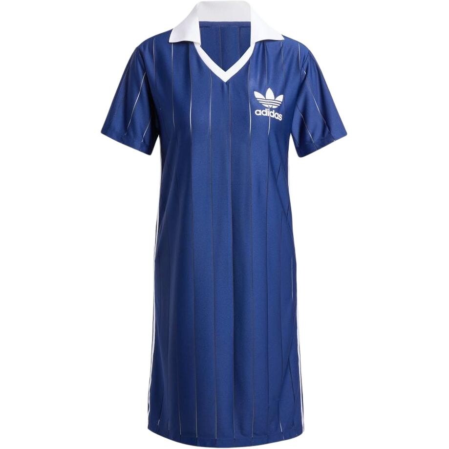 Платье с короткими рукавами женское темно-синее Adidas Originals
Платье с короткими рукавами женское темно-синее Adidas Originals
