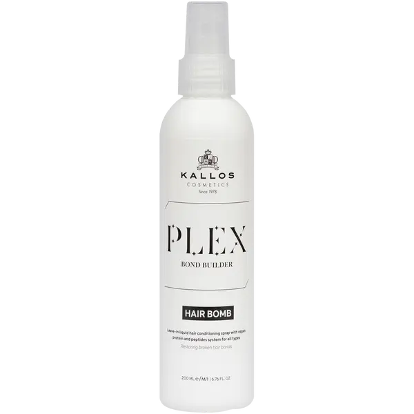 Спрей с комплексом растительных протеинов и пептидов для интенсивного ухода за волосами, 200 мл Kallos Plex
Спрей с комплексом растительных протеинов и пептидов для интенсивного ухода за волосами, 200 мл Kallos Plex