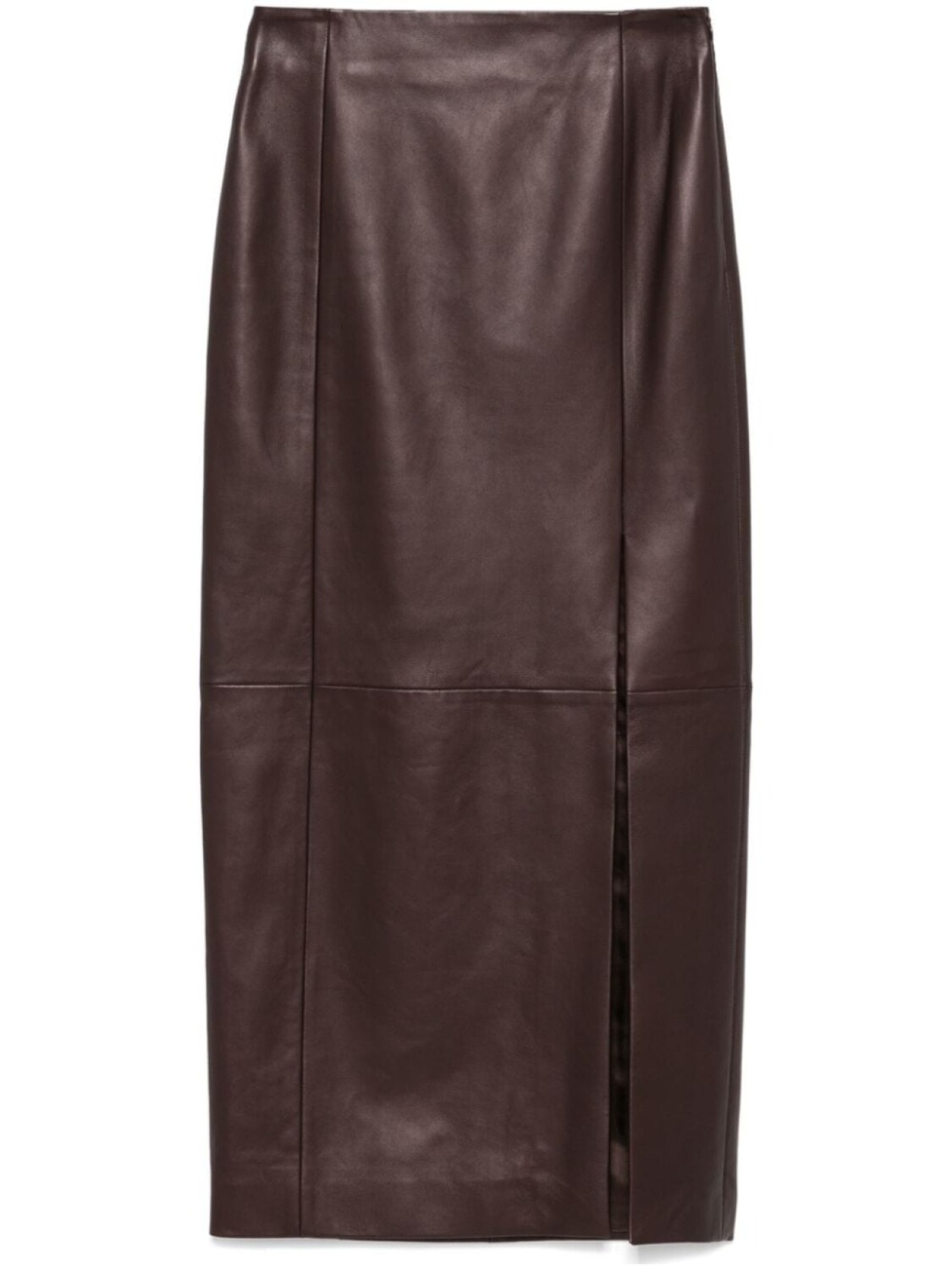 Kiton кожаная юбка миди, коричневый
Kiton кожаная юбка миди, коричневый