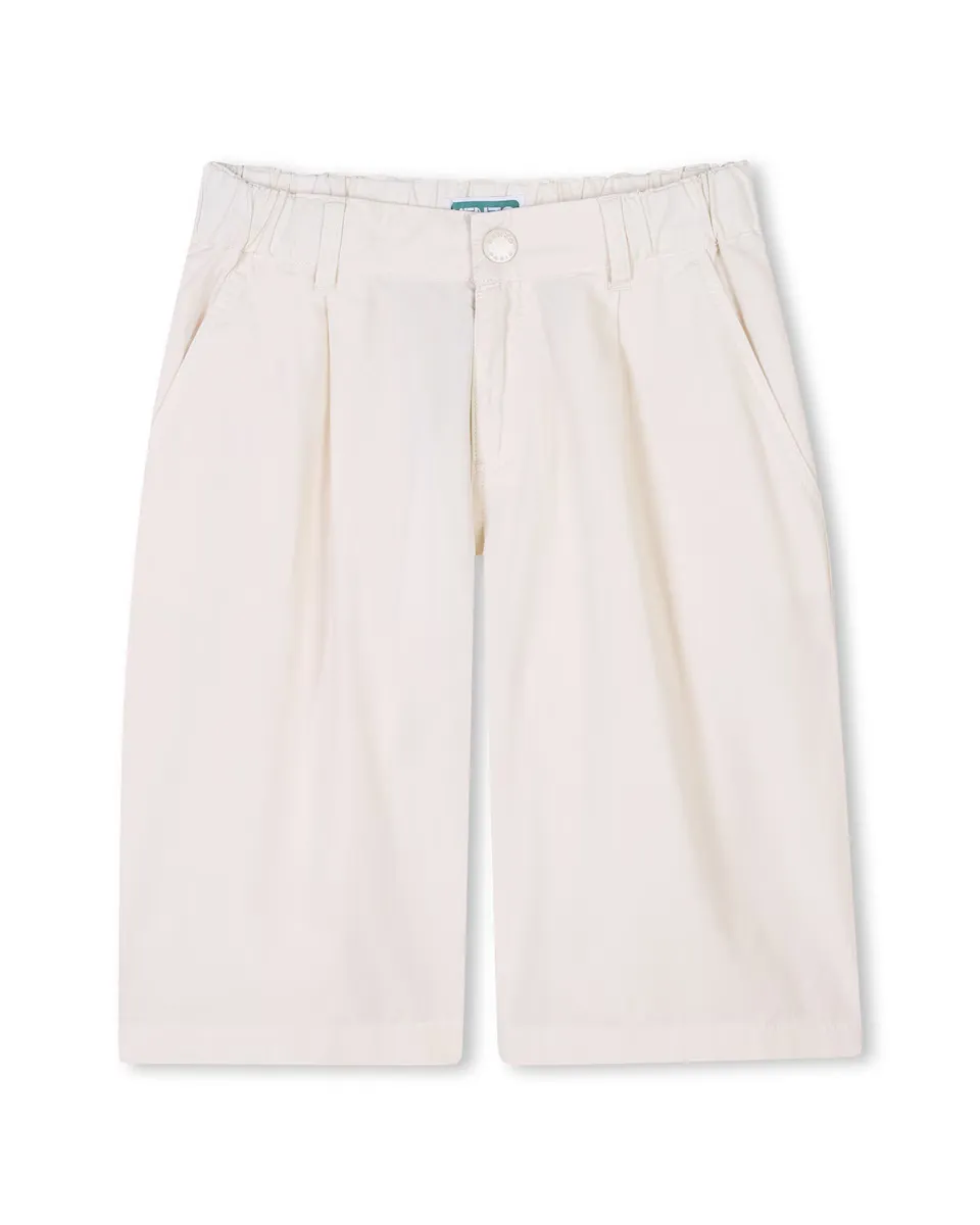 Шорты-бермуды из хлопка для мальчиков с петлями для ремня на талии Kenzo Kids, цвет Crudo
Шорты-бермуды из хлопка для мальчиков с петлями для ремня на талии Kenzo Kids, цвет Crudo