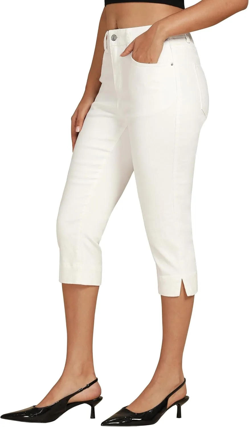 Женские джинсы Capri Luvamia с высокой талией, зауженные, с разрезом по низу
Женские джинсы Capri Luvamia с высокой талией, зауженные, с разрезом по низу