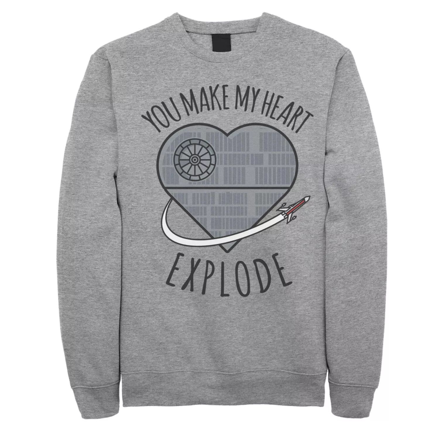 Мужская флисовая футболка "Звездные войны, Звезда Смерти, заставь мое сердце взорваться" ко Дню святого Валентина Licensed Character
Мужская флисовая футболка "Звездные войны, Звезда Смерти, заставь мое сердце взорваться" ко Дню святого Валентина Licensed Character