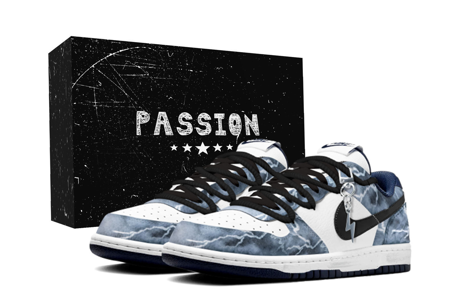 Nike Износостойкие низкие скейтбордные кроссовки Big Thunder Lightning, унисекс, сине-белый
Nike Износостойкие низкие скейтбордные кроссовки Big Thunder Lightning, унисекс, сине-белый