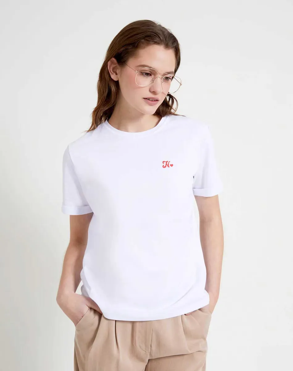 Женская футболка с коротким рукавом и круглым вырезом Naf Naf, белый
Женская футболка с коротким рукавом и круглым вырезом Naf Naf, белый