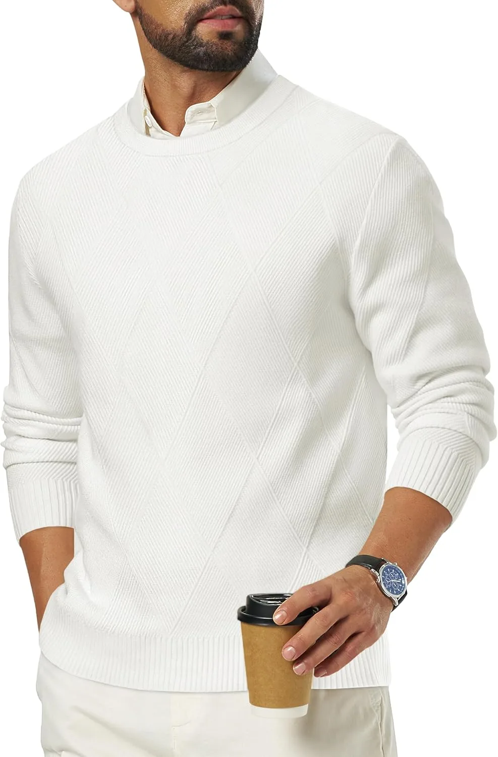 Tacvasen мужской свитер с косой вязкой
Tacvasen мужской свитер с косой вязкой