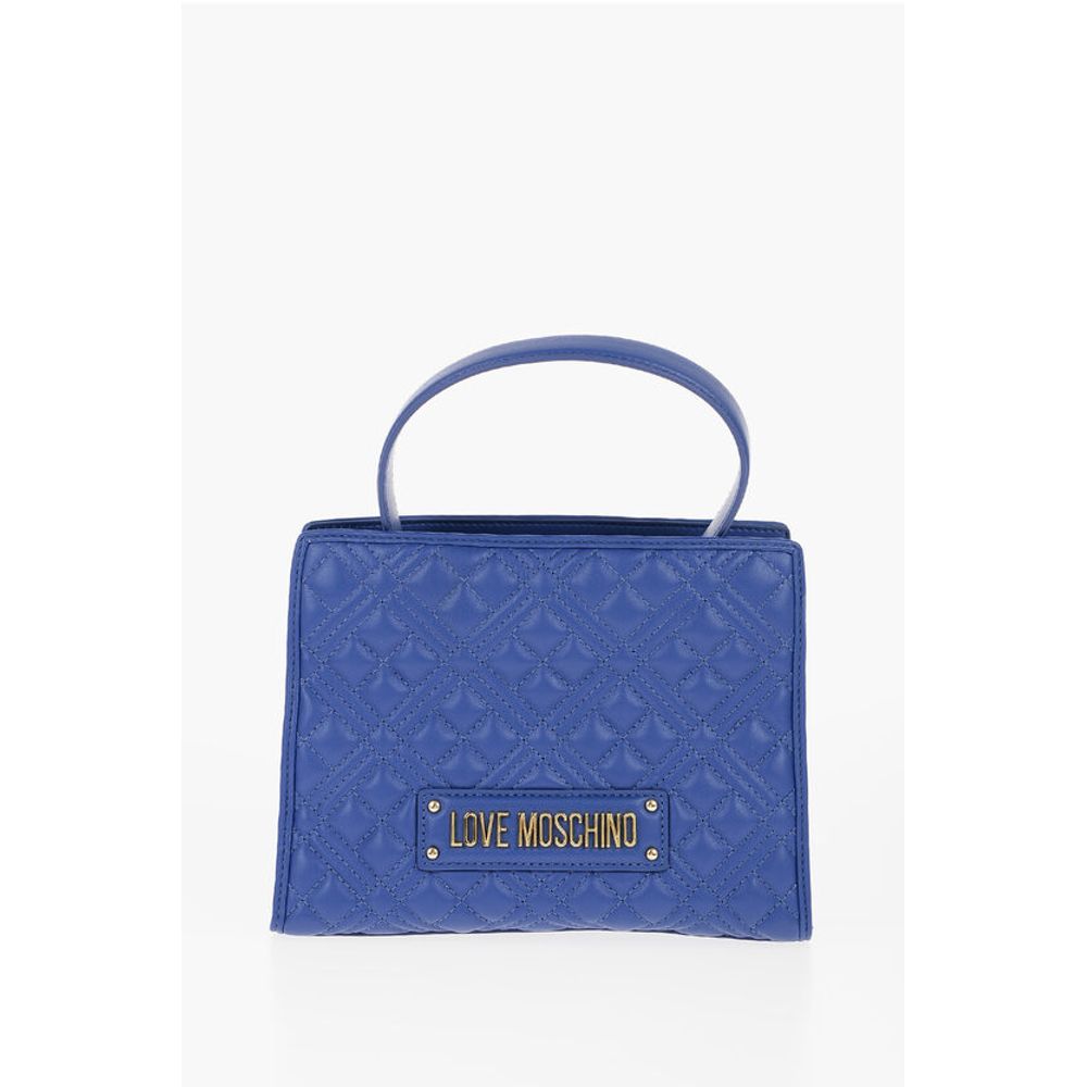 Сумка LOVE из стеганой искусственной кожи со съемным плечевым ремнем Moschino, Blue 
Сумка LOVE из стеганой искусственной кожи со съемным плечевым ремнем Moschino, Blue